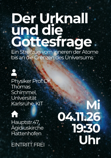 Vorderseite Urknall und die Gotteesfrage